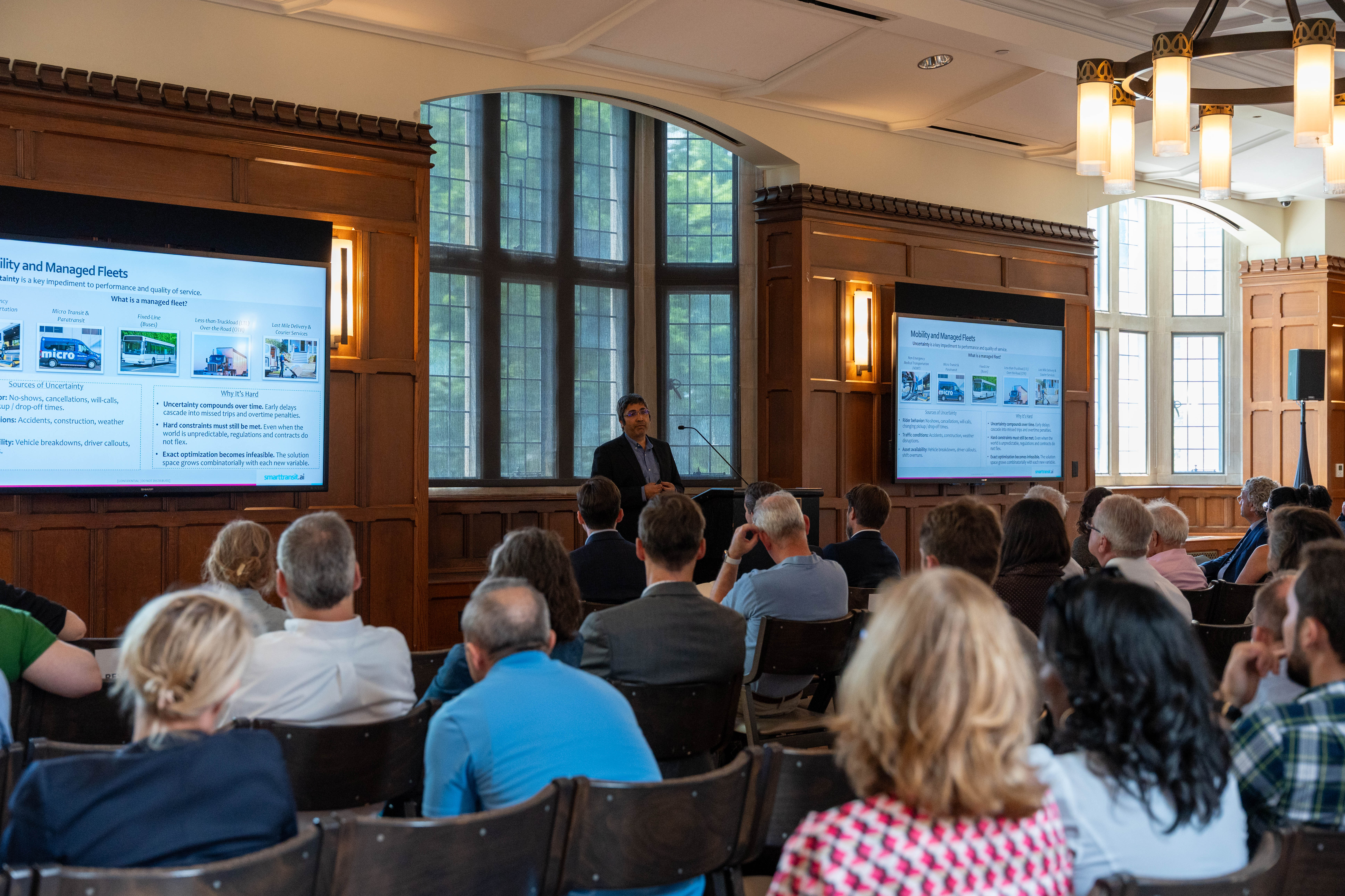 Abhishek Dubey presenting at the 2025 Innovation Catalyst Fund Reception 