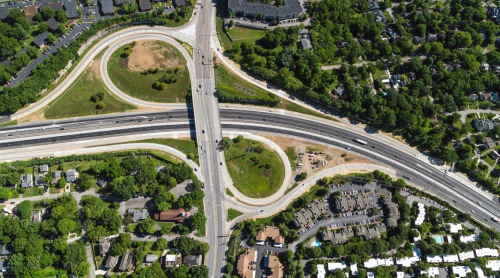 Image of interstate on and off ramps