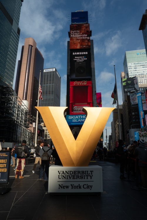 Vanderbilt activation at Times Square in New York City, Photo: Vanderbilt University