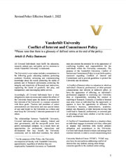 VU COI Policy