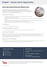 Novel Sporicidal Disinfectants Without Scent