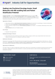 Small Molecules with IND enabling Data and Patient Stratification Potential