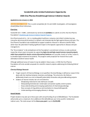 2026 Ono Pharma Initiative Call VU and VUMC