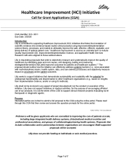 Healthcare Improvement (HCI) Initiative