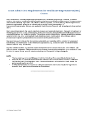Grant Submission Requirements for Healthcare Improvement (HCI) Grants